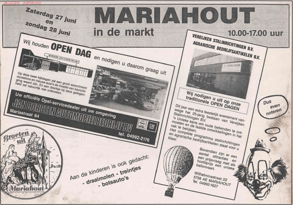 Krantenartikel open dag en markt